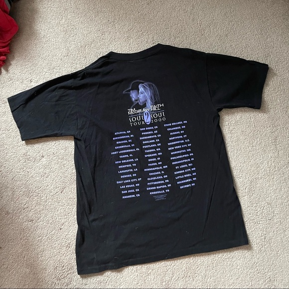 Tim McGraw & Faith Hill Soul 2 Soul Tour Tee From 2000 - Picture 8 of 8